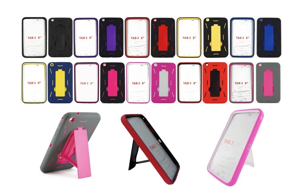 Armor Box Rugged Shockproof Kickstand Case Cover for Samsung Galaxy Tab Tablet - Image 1 of 1