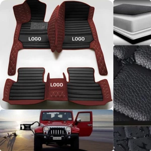For Jeep Wrangler Car Floor Mats Custom Auto Liners Carpets Waterproof 2DR/4DR - Picture 1 of 35