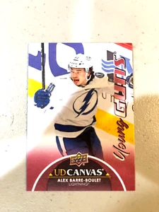 2021-22 Upper Deck Series 1 - UD Canvas Young Guns #C100 Alex Barre-Boulet (RC) - Picture 1 of 2