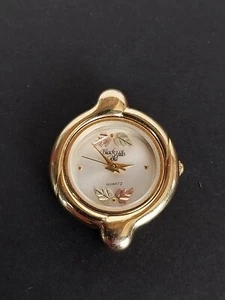 Black Hills Gold 12K Gold Leaves Quartz Analog Women's Watch New Battery - Picture 1 of 7