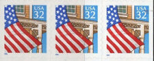 FLAG Over PORCH, US Scott 2920b, Petit '1995' date, bande de 3, voir description