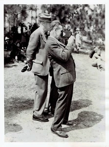 1940 Vintage Foto Richter Jeremiah Mahoney benutzt Kamera im Pinehurst Country Club - Bild 1 von 2