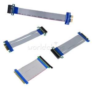 PCI-E 1X/4X/8X/16X Riser Card Ribbon Graphics Card Extender Extension Cable