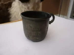 VERY RARE ANTIQUE PEWTER WINE / SPIRIT CUP ATLANTA EXPOSITION 1895 BT WASHINGTON - Picture 1 of 10