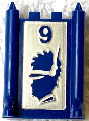 1986 Vintage Stratego Blue #9 Scout Game Piece Token Replacement Part - Image 1 of 4