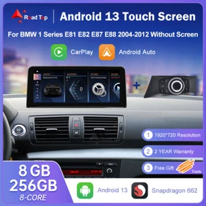 Android13 Carplay Wifi TouchScreen For BMW 1 Series E81 E82 E87 E88 01-12+iDrive - Picture 1 of 9