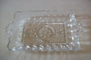 Vintage Clear Glass Nuts Relish Condiment Tray - Picture 1 of 4