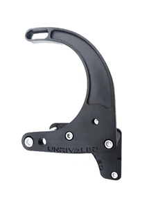 BILLET FORD 351C MID MOUNT ALTERNATOR BRACKET BLACK - Picture 1 of 4