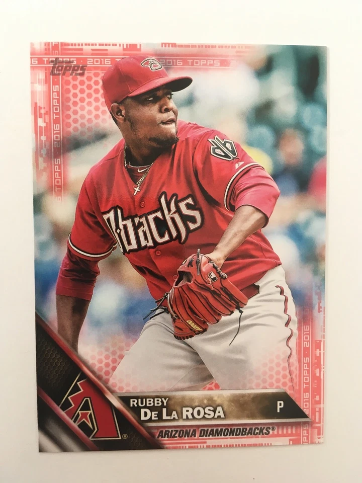 2016 Topps Mini Red Parallel Rubby De La Rosa DBacks 639 #'d /5 Rare Low S&H - Image 1 of 1