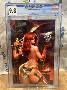RED SONJA THE PRICE OF BLOOD #1 VIRGIN COVER BY MATT DALTON Cake Cgc 9.8 Graded - Picture 1 of 3