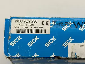 Sick Photoelectric Safety Switch WEU26/2-230 / 1015504 UPS/FedEx - Picture 1 of 3