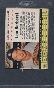 1961 Post Cereal #043 Lou Berberet Tigers EX *276 - Picture 1 of 1