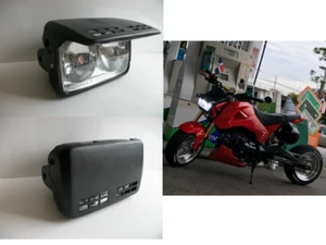 Nuevo Faro Universal Doble Moto Streetfighter Personalizado Enduro Xlr Dtr Gsxr - Imagen 1 de 7