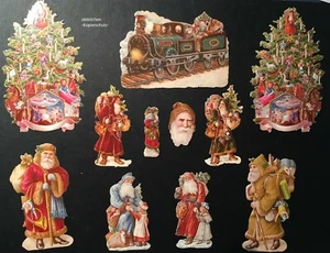 # GLANZBILDER # EF ST 7243, 11 Motifs De Noël À Découper, Décoration, 3-9 Cm - Bild 1 von 1