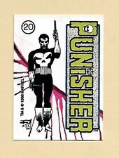 PUNISHER  #20 1986 Official Marvel Universe Series 1 sticker Comic Images