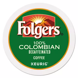 Folgers 100% Colombian Decaf Coffee K-Cups, 24/Box - Picture 1 of 1