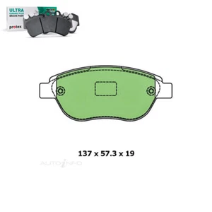 Front Brake Pad Set FOR Citroen C4 Xsara Peugeot 207 307 2001-2014 DB1758 - Picture 1 of 1