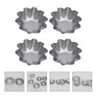  4 Pcs Aluminiumlegierung Schimmel Kuchen Tassen Metall Tablett