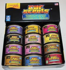 California Car Scents Duftdosen 12 Stück + 12 Deckel - FREI WÄHLBAR - - Bild 1 von 10