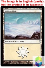 Magic: The Gathering MTG Jpver Foil Snow-Covered Plains CSP Basic Land
