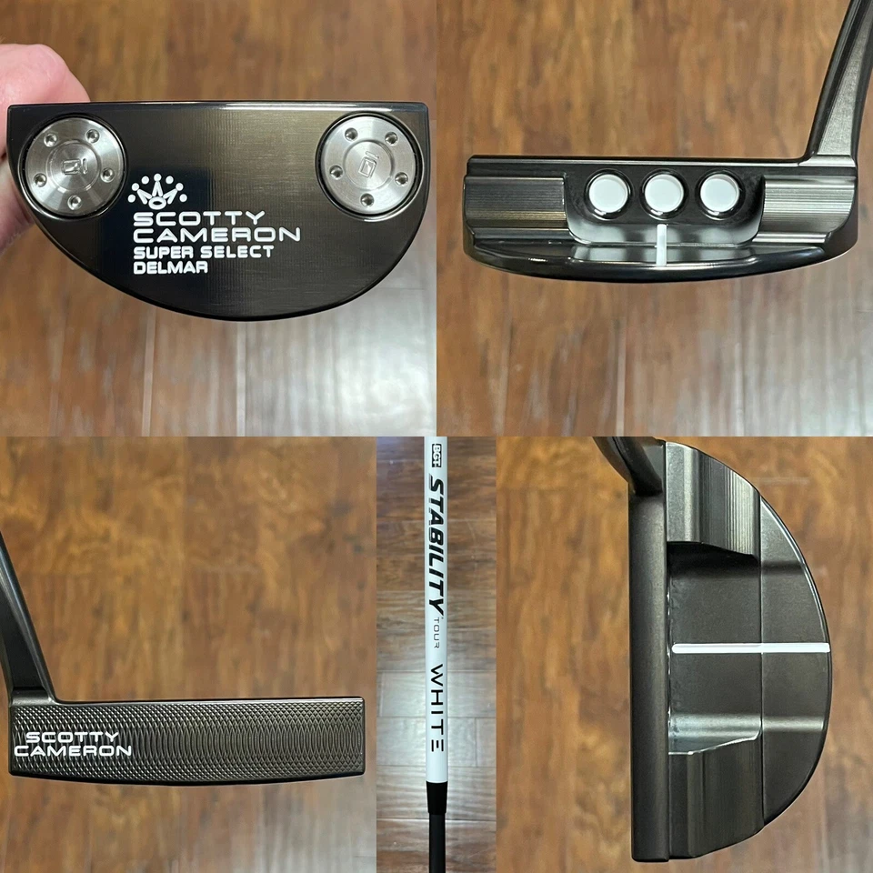 Scotty Cameron Super Select Del Mar Putter W/ Stability Shaft - LH - Xtreme Dark - Image 1 of 4