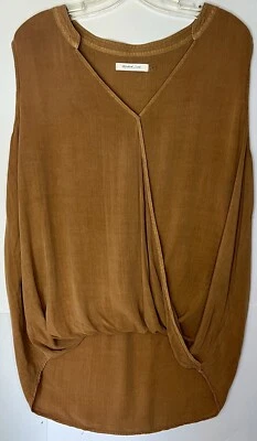 Top cruzado sin mangas amarillo semilla mostaza talla L boho hippie coachella Foto 1 de 3