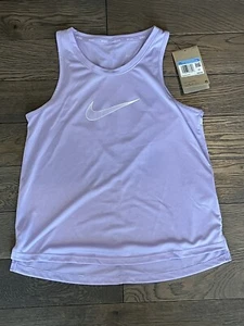 Nike Girls Dri-FIT Training Tank Top Purple Sz Medium Sleeveless Racerback - Picture 1 of 3