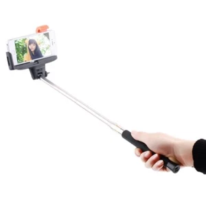 Wireless Monopod Selfie Stick Bluetooth with Remote Mobile holder 1005mm - Pink - Picture 1 of 3