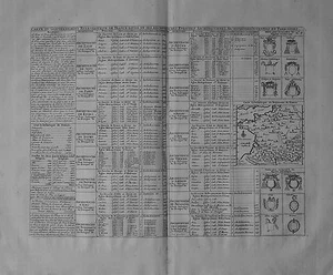 Antique map, Chatelain, Carte du gouvernement eclesiastique de France - Picture 1 of 1