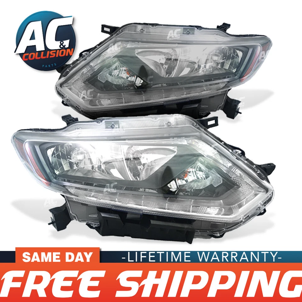 TYC Headlight Assembly Right Passenger & Left Driver s for 14 15 16 Nissan Rogue - Image 1 of 2