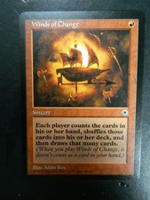 Vintage MTG Portal Winds Of Change Red Rare Cards Excellent
