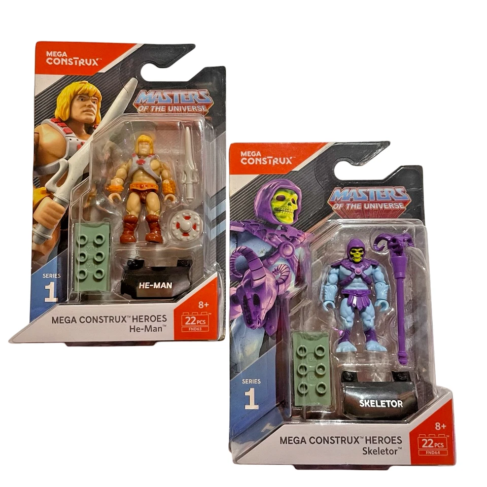He-man and Skeletor Masters of The Universe MEGA Construx Series 1