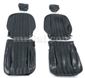 Fundas de asiento negras Fiat 124 Spider 79-82 nuevas - Imagen 1 de 1