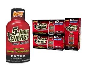30 unidades✨ 5 horas ENERGÍA extra fuerza baya 1,93 oz cero azúcar vitaminas B cafeína - Imagen 1 de 6
