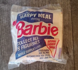 Juguete vintage 1991 McDonald's Happy Meal Barbie cumpleaños sorpresa Barbie nuevo en paquete - Imagen 1 de 6