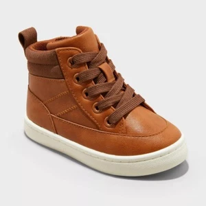 Cat & Jack Toddler Boys Fenix High Top Sneakers Boots Lace Up Zip Size 5 New - Picture 1 of 4