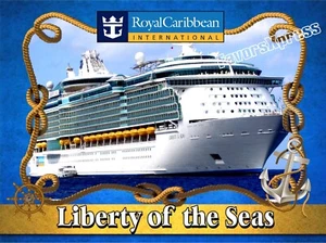 IMÁN FOTO CRUCERO LIBERTAD DE LOS MARES REAL CARIBEÑO 4 X 3 PULGADAS - Imagen 1 de 1