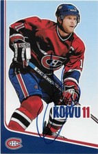 Autographed Saku Koivu Montreal Canadiens Postcard 2006-07 Original