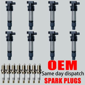 8X OEM Ignition Coil & Iridium Spark plugs for Cadillac DTS SRX STS XLR V8 UF564 - Picture 1 of 16