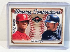2001 FLEER PLATINUM ALBERT PUJOLS ICHIRO SUZUKI RC WINNING COMBINATIONS #3WC