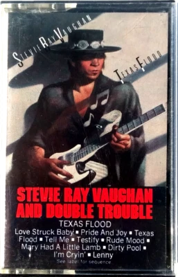 STEVIE RAY VAUGHAN & Double Trouble - Texas Flood - Cassette  1983 Epic FET-3873 - Image 1 of 4