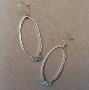 Natural Genuine Aquamarine Sundance Charm handcrafted earrings artisan jewelry - Picture 1 of 6