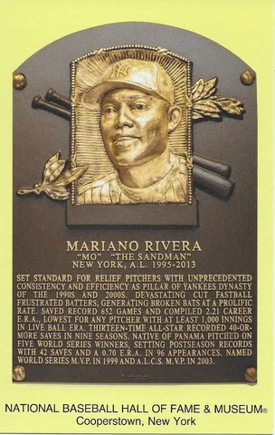 Baseball HOF Plaque Postcards Postmarked on Induction Day 1993-Present You pick Cover