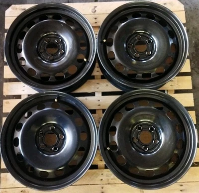 SET 4 CERCHI IN FERRO DA 16" T-CROSS POLO VI TAIGO FABIA IBIZA 6F AUDI A1 8X GB  - Immagine 1 di 4