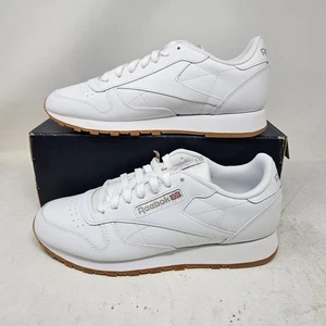Chaussures de sport confortables homme Reebok Classic cuir blanc gomme / GY0952 / pointure 10,5 - Photo 1/6