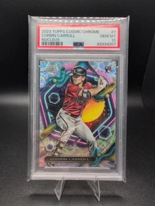 🔥2023 Topps Cosmic Chrome - Corbin Carroll #7 Nucleus Refractor (RC) PSA 10 - Picture 1 of 2