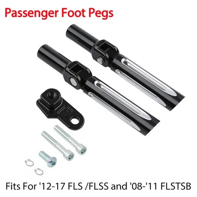 Clavijas de pie de pasajero con soportes aptas para Harley Softail Slim Cross Bones Foto 1 de 4