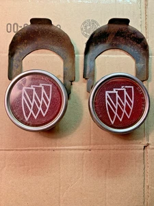 1968 68 Buick Skylark GS Rear Side Marker Lights Lamps Housings Pair w/Mounts - Picture 1 of 13