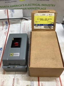 Square D 2510TBL-2 AC Manual Starter Switch NEMA 1 Enclosure ED4U 4070 - Picture 1 of 7