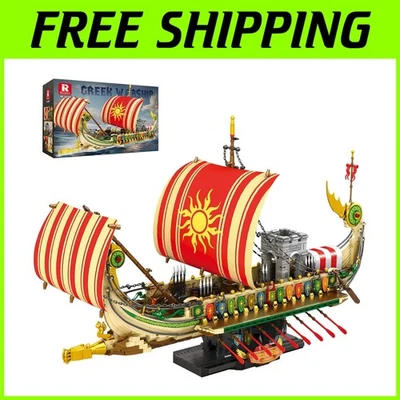 Classic Greek Warship Model 66102 - STEM Toy for Kids and Collectors - 2982 PCS - Image 1 of 4
